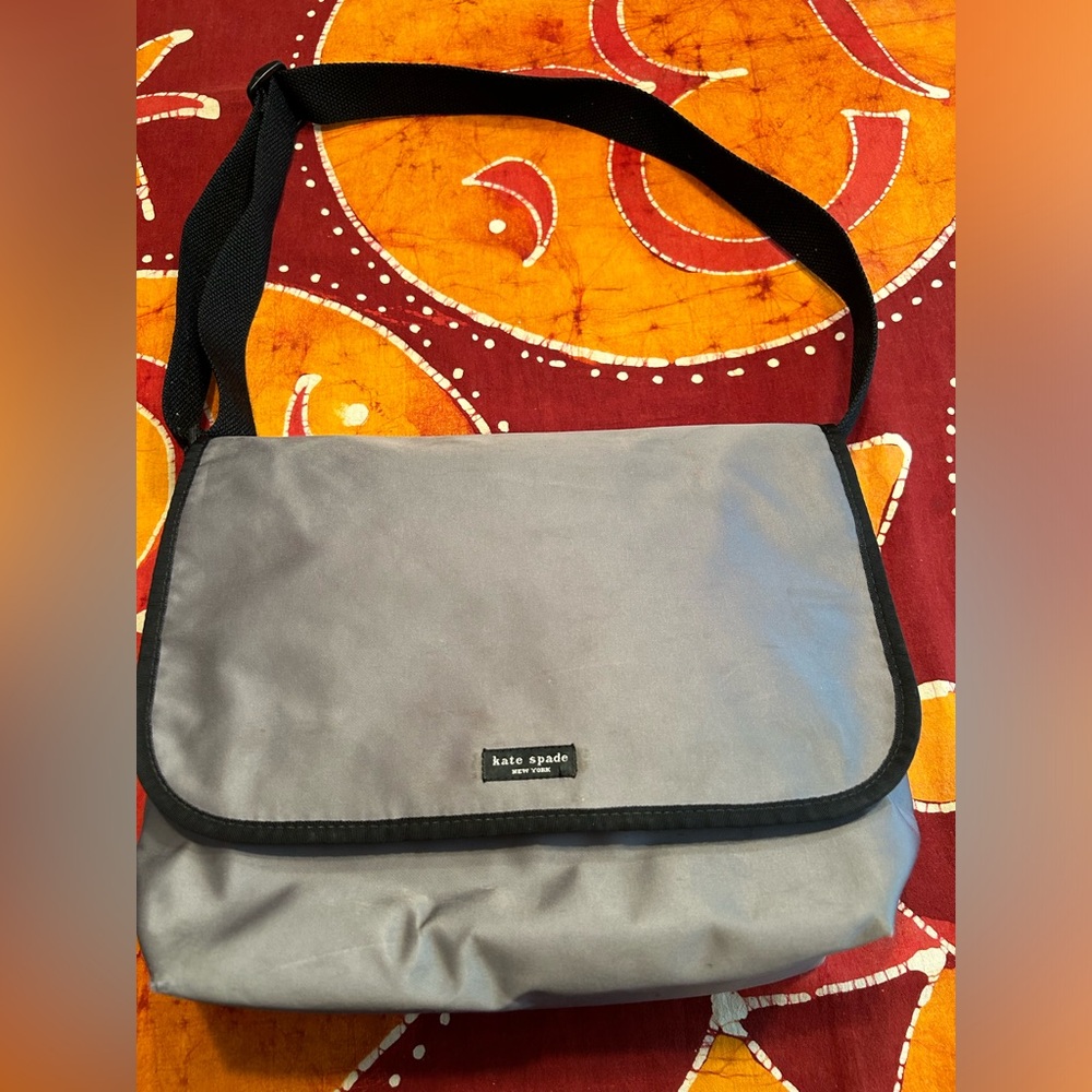 Kate spade silver messenger Bag